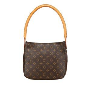 LOUIS VUITTON Brown Monogram Leather Shoulder Bag